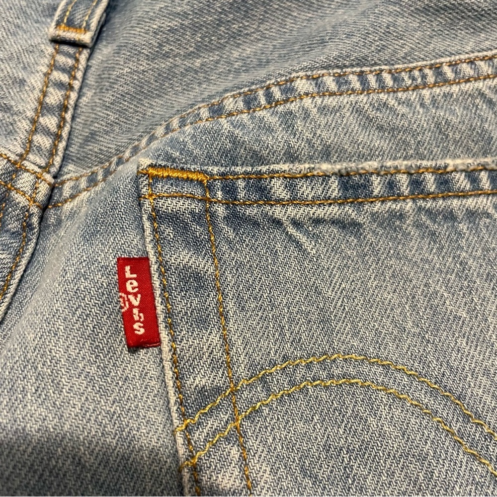Levi’s Women’s 501 Original Shorts “Sansome Straggler” Blue - Picture 9 of 12